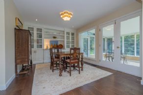 Dining room with built-in cabinetry - Country homes for sale and luxury real estate including horse farms and property in the Caledon and King City areas near Toronto