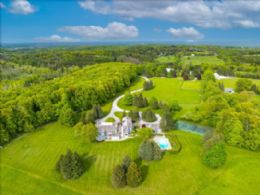 West facade of main residence - Country homes for sale and luxury real estate including horse farms and property in the Caledon and King City areas near Toronto